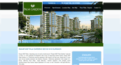 Desktop Screenshot of emaarpalmgardensgurgaon.com